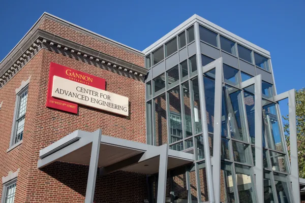 An exterior picture of Gannon University's Center for Advanced Engineering