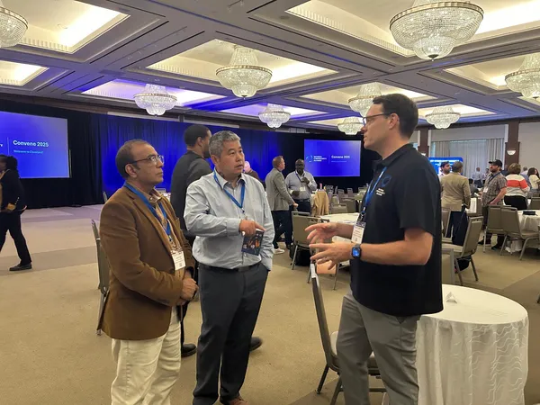 911 faculty networking at the 2025 Convene Conference in Cleveland, Ohio
