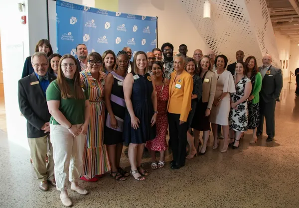 Honorees posing for a photo