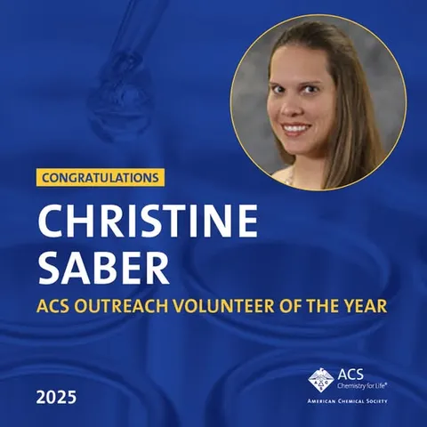 Photo of Christine Saber ACS recognition