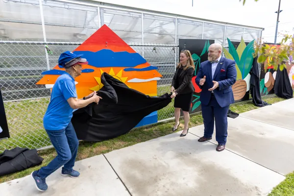 Gannon Greenhouse artwork unveiling as part of Project NePTWNE