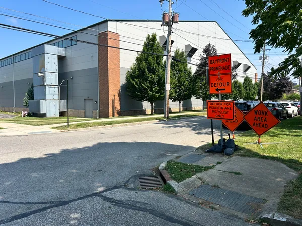 Bayfront construction detours updates July 2025