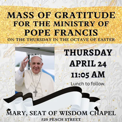 Community Mass in Gratitude for Ministry of Pope Francis