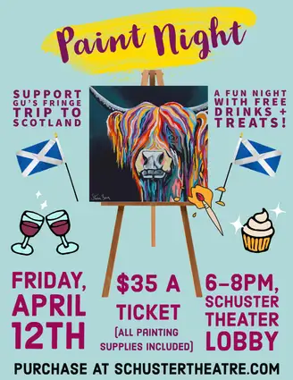 Paint Night to support UG's trip to Scotland.
