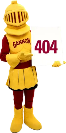 Gannon Knight holding a 404 Sign