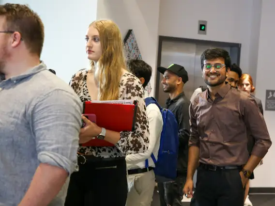 Students attending ˶ƽ's Career Fair.