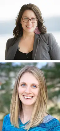 Headshots of Michelle Jones and Aurelia Jorden