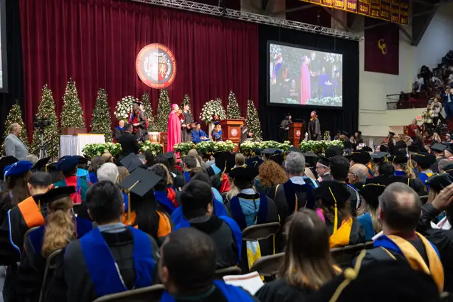 Commencement ceremony in the Highmark Events Center.