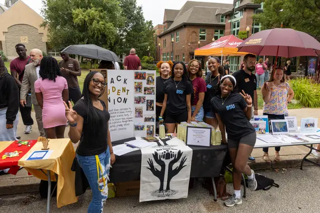 Students tabling at the Igknight fair