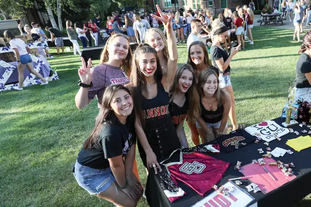 Students at the IgKnight Activities Fair