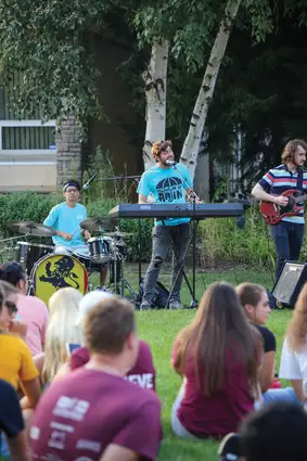 Band Performing at Welcome Week