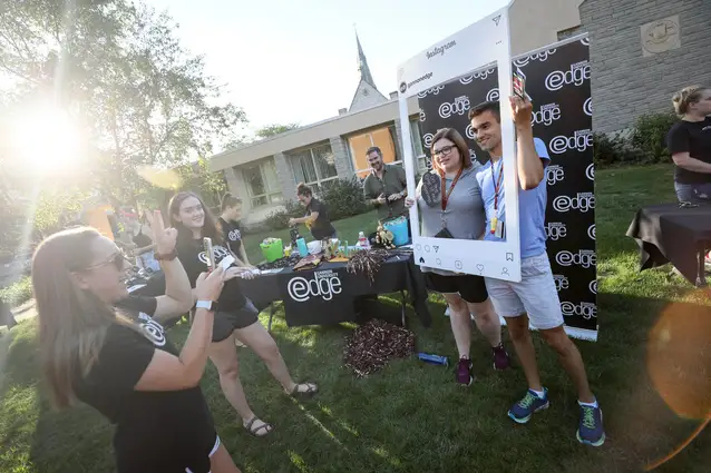 Edge students at the activities fair.