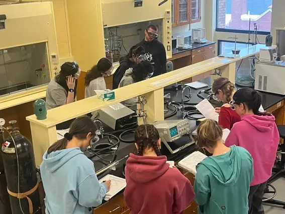 Chemistry Lab several students working