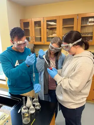 Chemistry Lab with Pipettes
