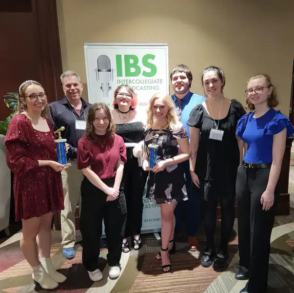 WERG team receives Intercollegiate Broadcasting System award.