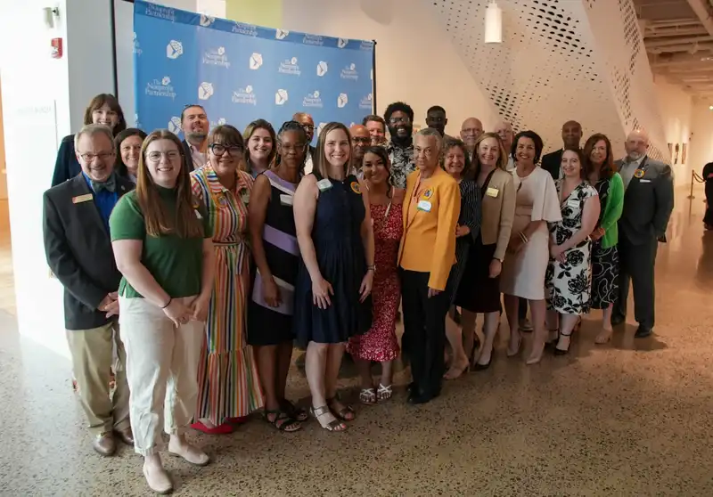 Honorees posing for a photo