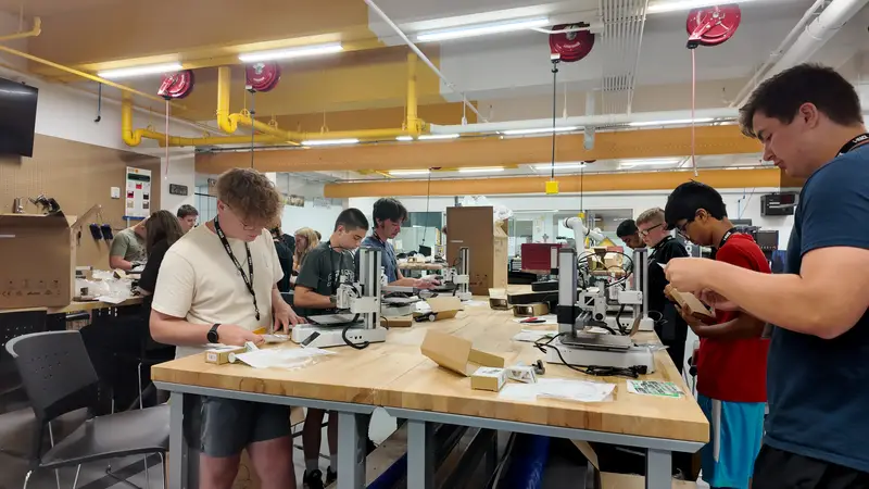 Students at the I-HACK Cyber and Engineering summer camps