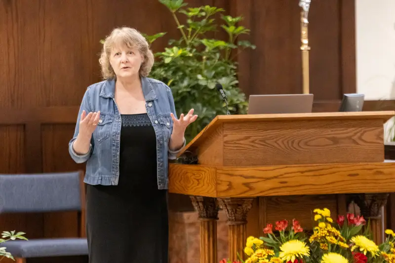 Noreen Herzfeld, Ph.D., speaks at ������Ƶ's 2025 Loftus Lecture